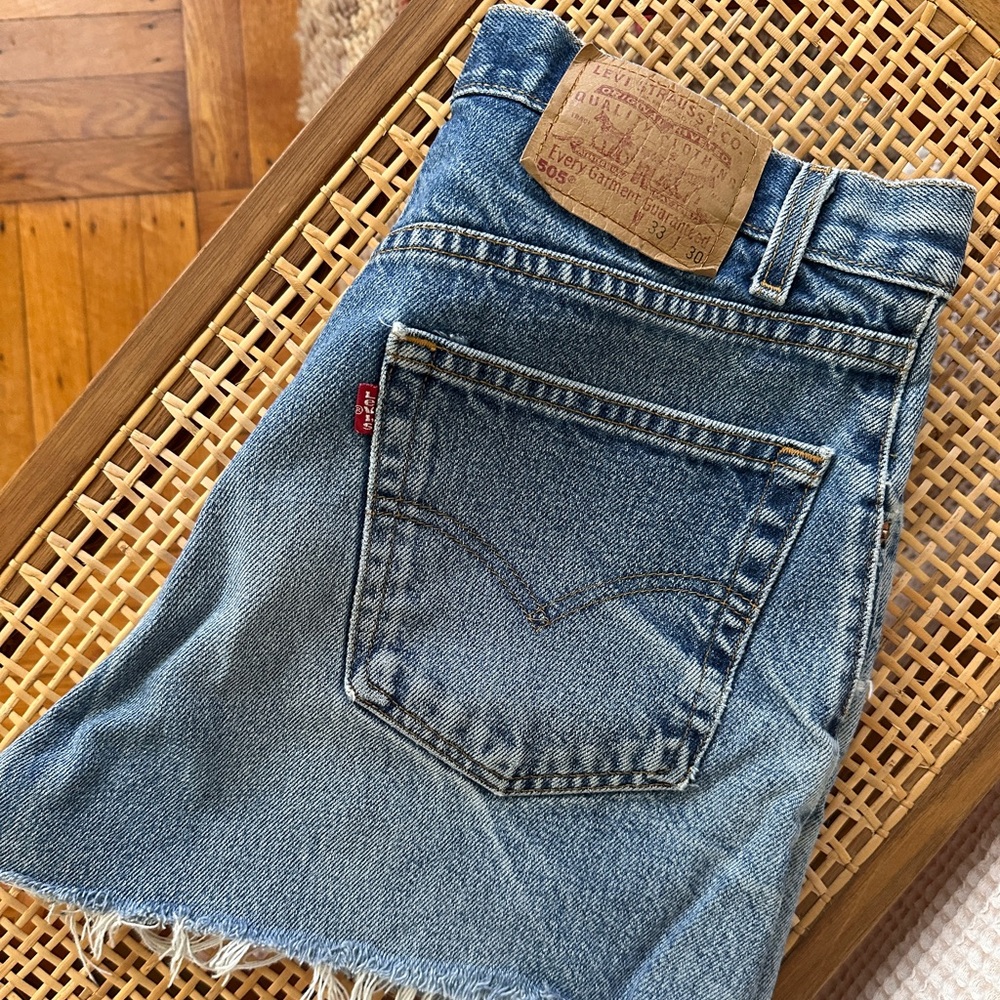 The Vintage Twin Levi’s Denim Jean Cutoffs size 33